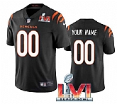Nike Bengals Customized Men & Women & Youth Black 2022 Super Bowl LVI Vapor Limited Jersey,baseball caps,new era cap wholesale,wholesale hats